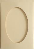 Karty passepartout oval 10,5x15cm 5+5 , słomiano-żółte Karty passepartout oval 10,5x15cm 5+5 , słomiano-żółte